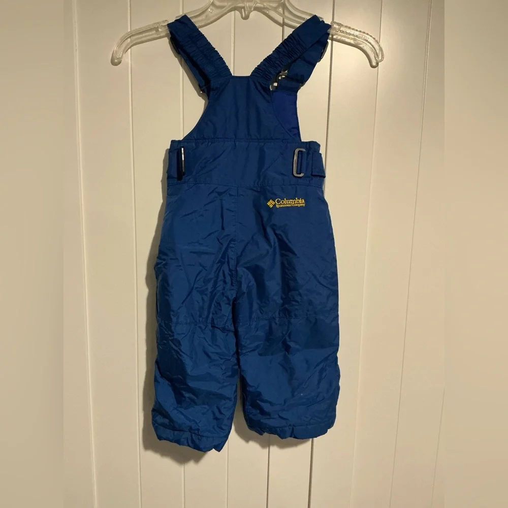 Columbia Toddler 2T Blue Snow Bib Pants Waterproof Insulated Winter Overalls - Picture 1 of 8